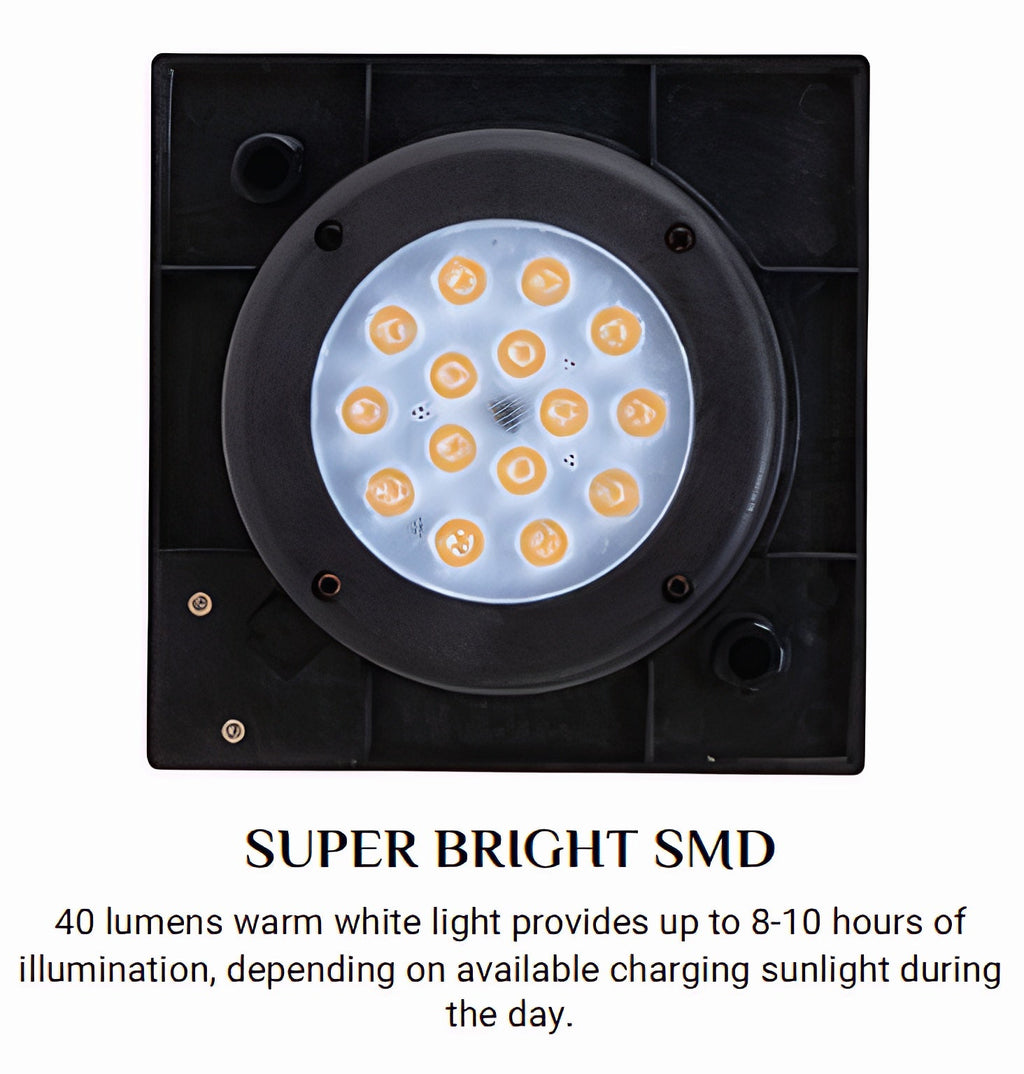 OmniRide Solar Powered Outdoor Floor Lamp - Automatic Woven Resin Wicker Garden Lantern, Waterproof Patio Lighting for Porch, Deck and Backyard Landscape Lighting (Large)