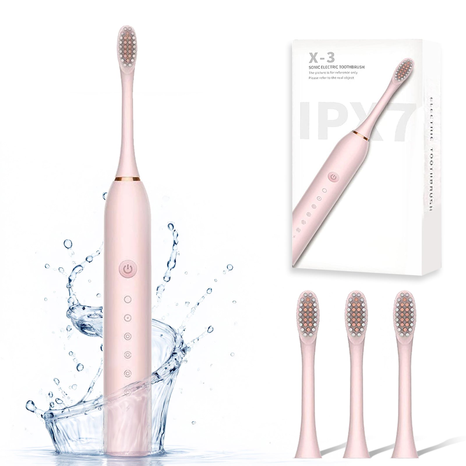 Powered Toothbrushes  USB Rechargeable Ultrasonic Tooth Brush, Smart Timer IPX7 Waterproof Cleaning Toothbrushes for Adults and Kids