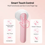 Wireless Headphones with 40Hrs Battery Life, Deep Bass, Wireless Charging Case, LED Display, Waterproof Mic - For Phone, Tablet, TV