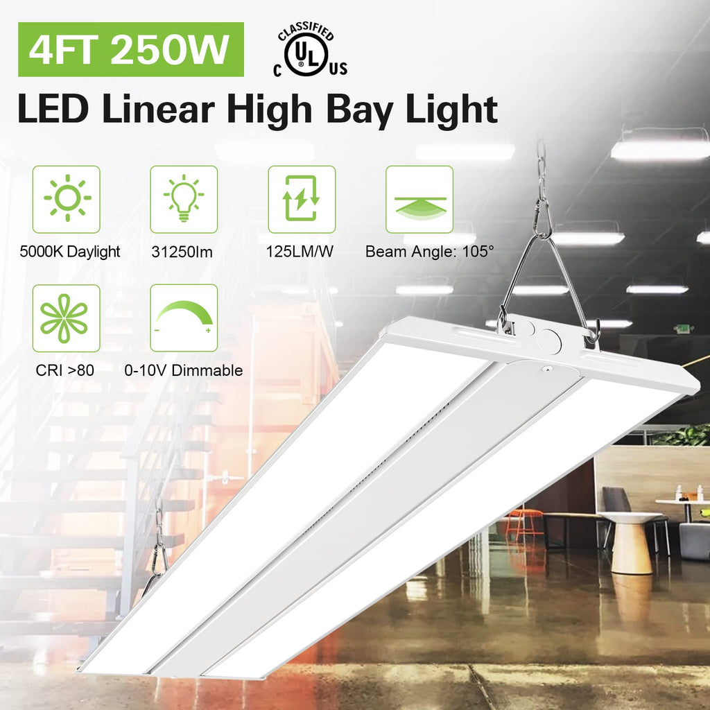 MyDepot Bay Lighting 
4F 250W
LED Linear High Bay Light