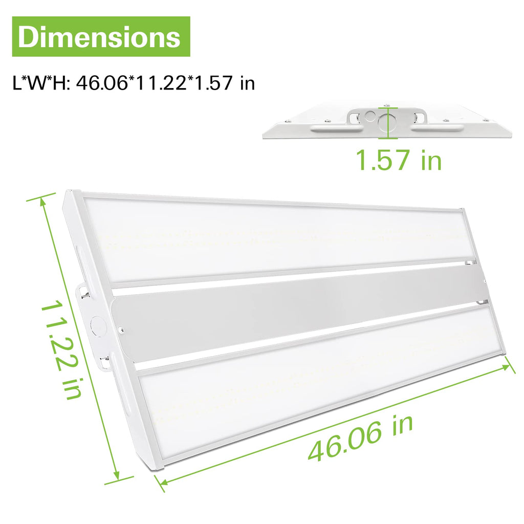 MyDepot Bay Lighting 
Dimensions
L*W*H: 46.06*11.22*1.57 in