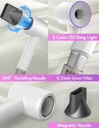 MyDepot Hair Dryer Ionic
3 Color LED Ring Light
360° Rotating Nozzle
0.2mm Inner Filter
Magnetic Nozzle