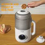 10-in-1 Nut Milk Maker, 40oz Blender Homemade Almond, Oat, Soy, Coconut Milk, Juice & Soup, Electric Bean Milk Machine with Delay Start/Auto-Clean/Boil Water/Keep Warm