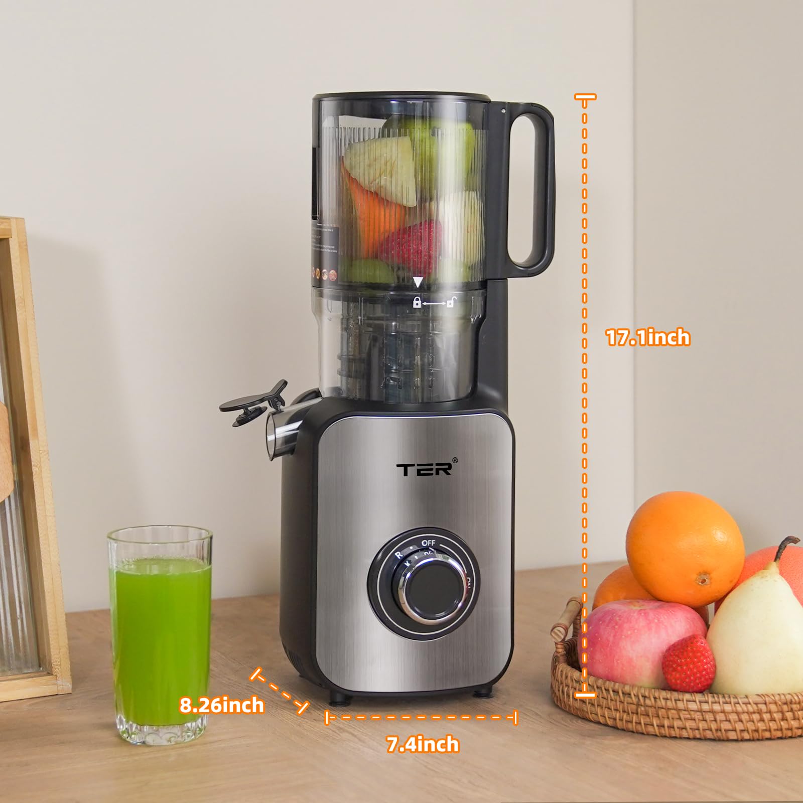 MyDepot Juicer Machines
8.26"D x 7.4"W x 17.1"H