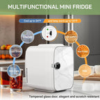 Mini Fridge Compact and Portable Suitable for Skin Care, Bedroom, Dormitory, Office, Car